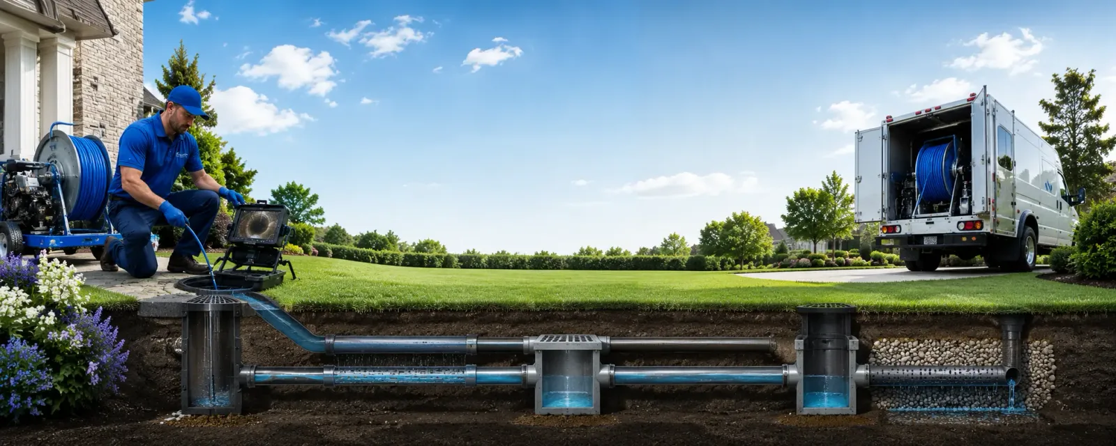 Outdoor drain cleaning information for Chesterhill, OH
