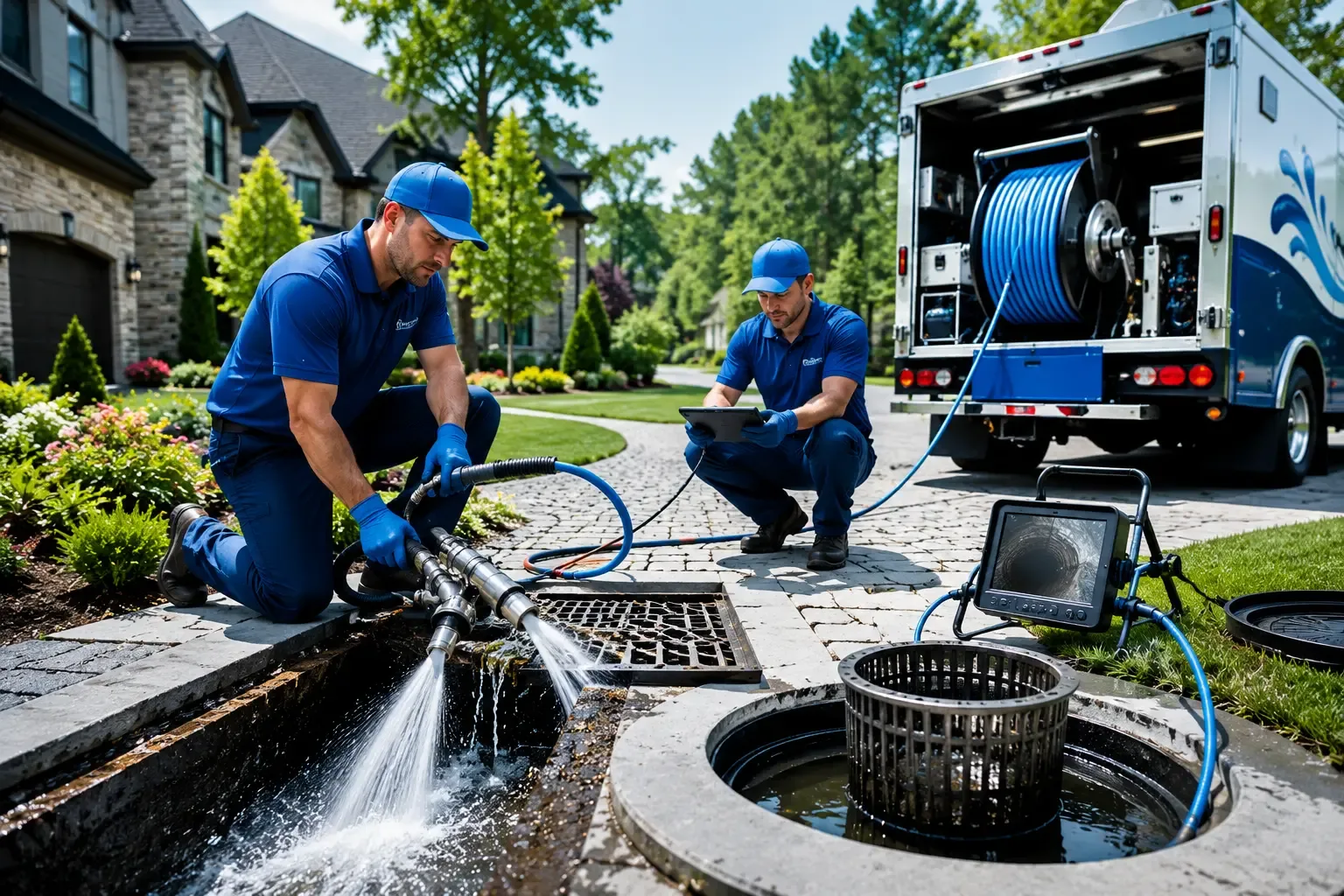 Local outdoor drain cleaning professionals in Chesterhill, OH